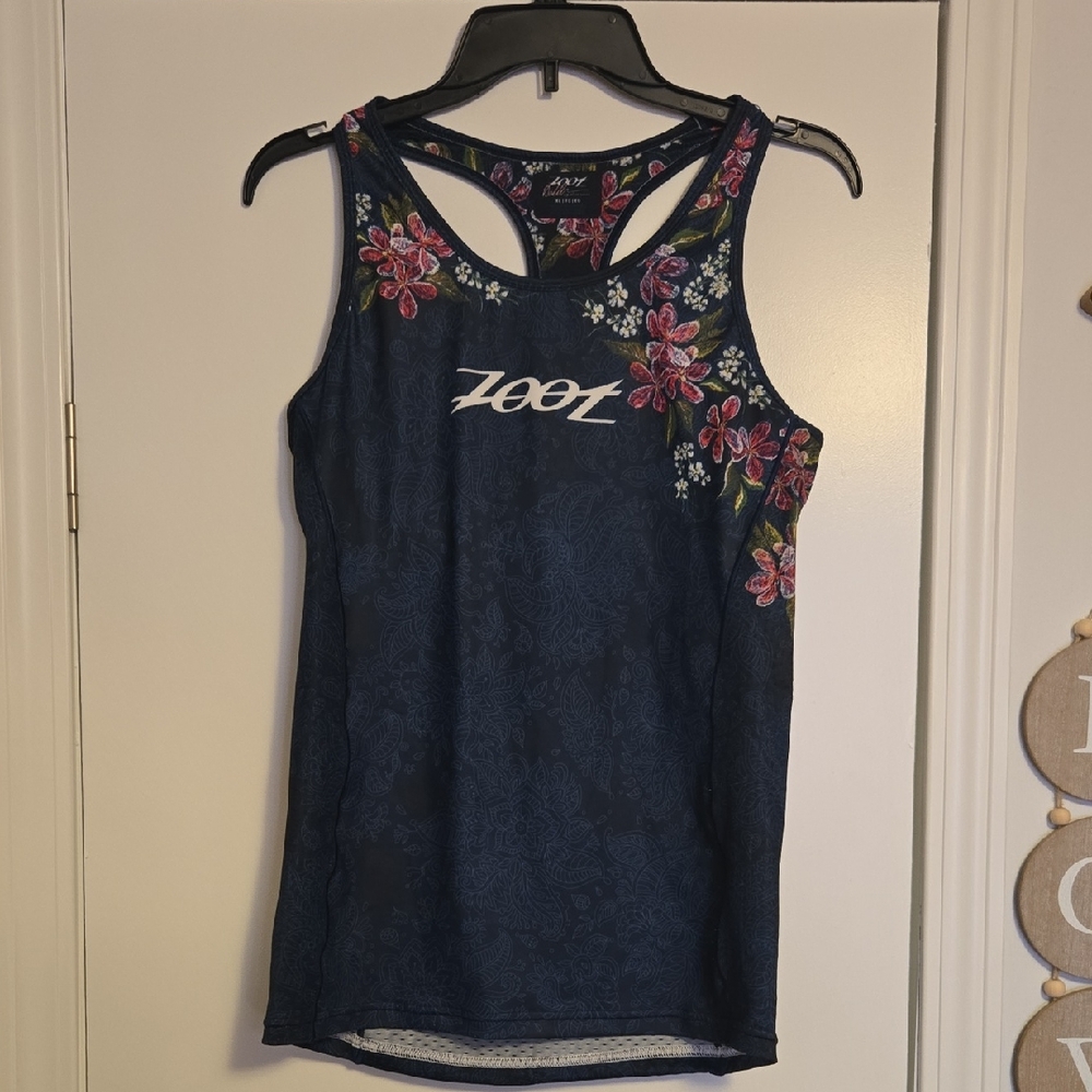 Zoot Women's Navy Floral Racerback Tank Top